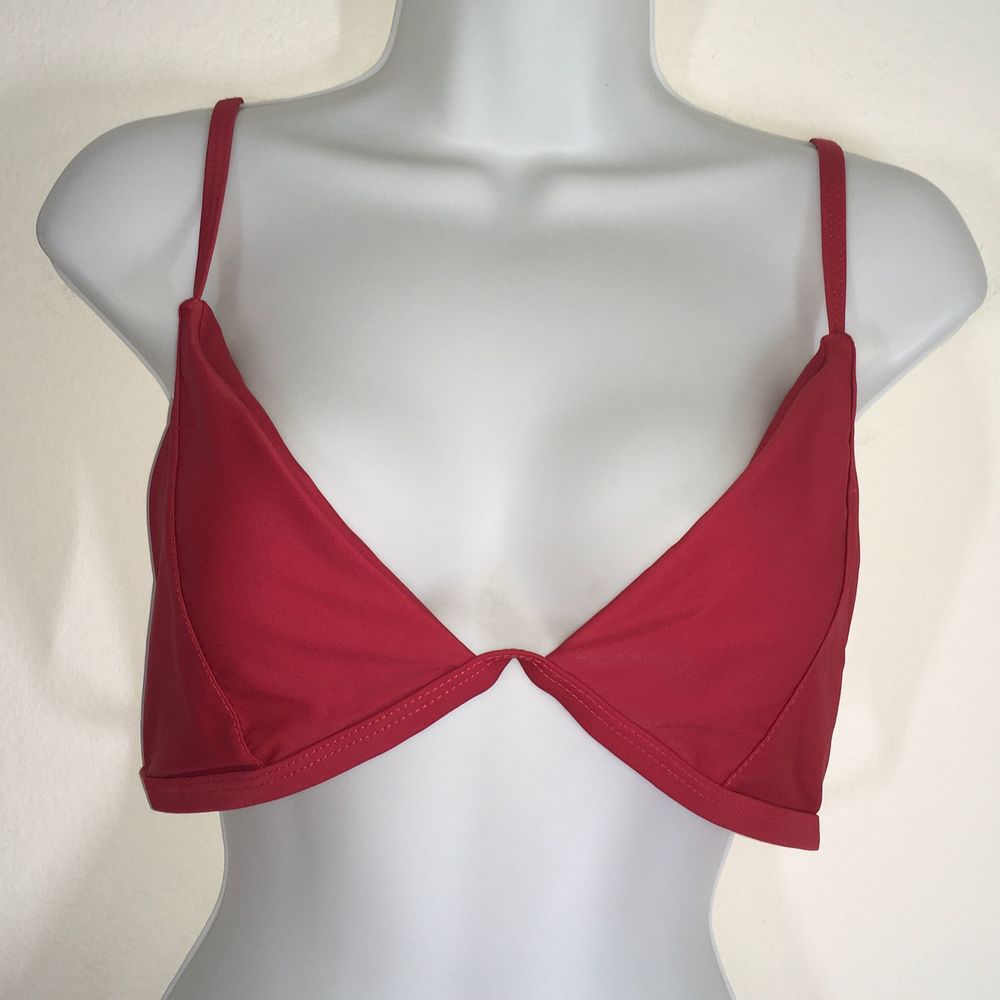 Reutter Solid Red Bikini Woman's Size Large - image 2